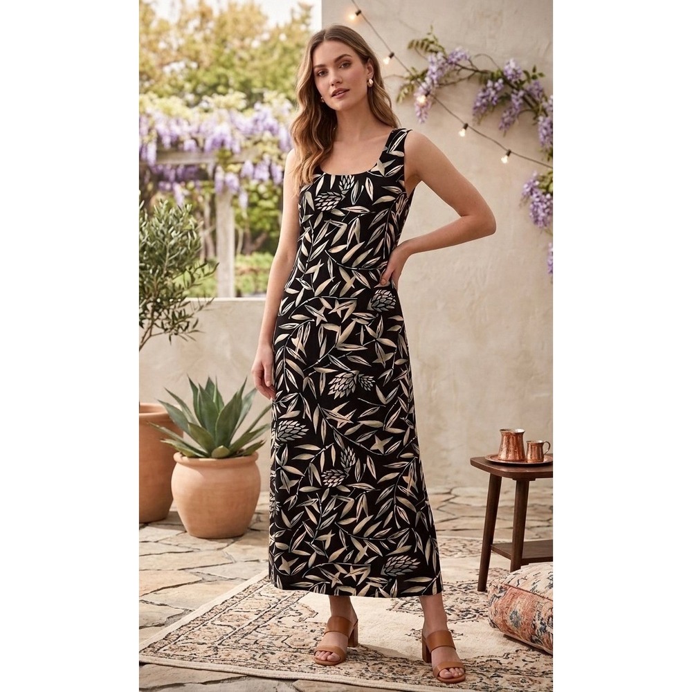 Tommy Bahama 100% Silk Tropical Long Women 10 Vacation Resort Quality